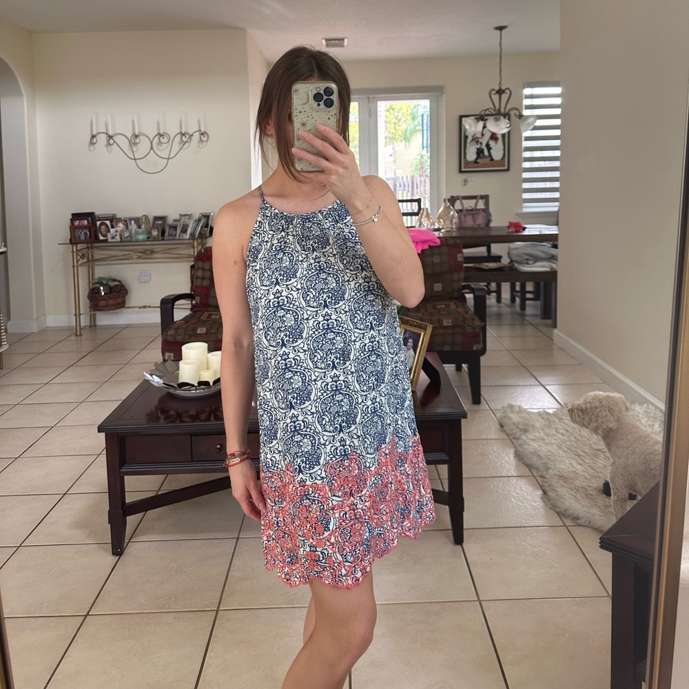 - everyday dress; flowy fit; comfortable wear; dress is from Francesca’s